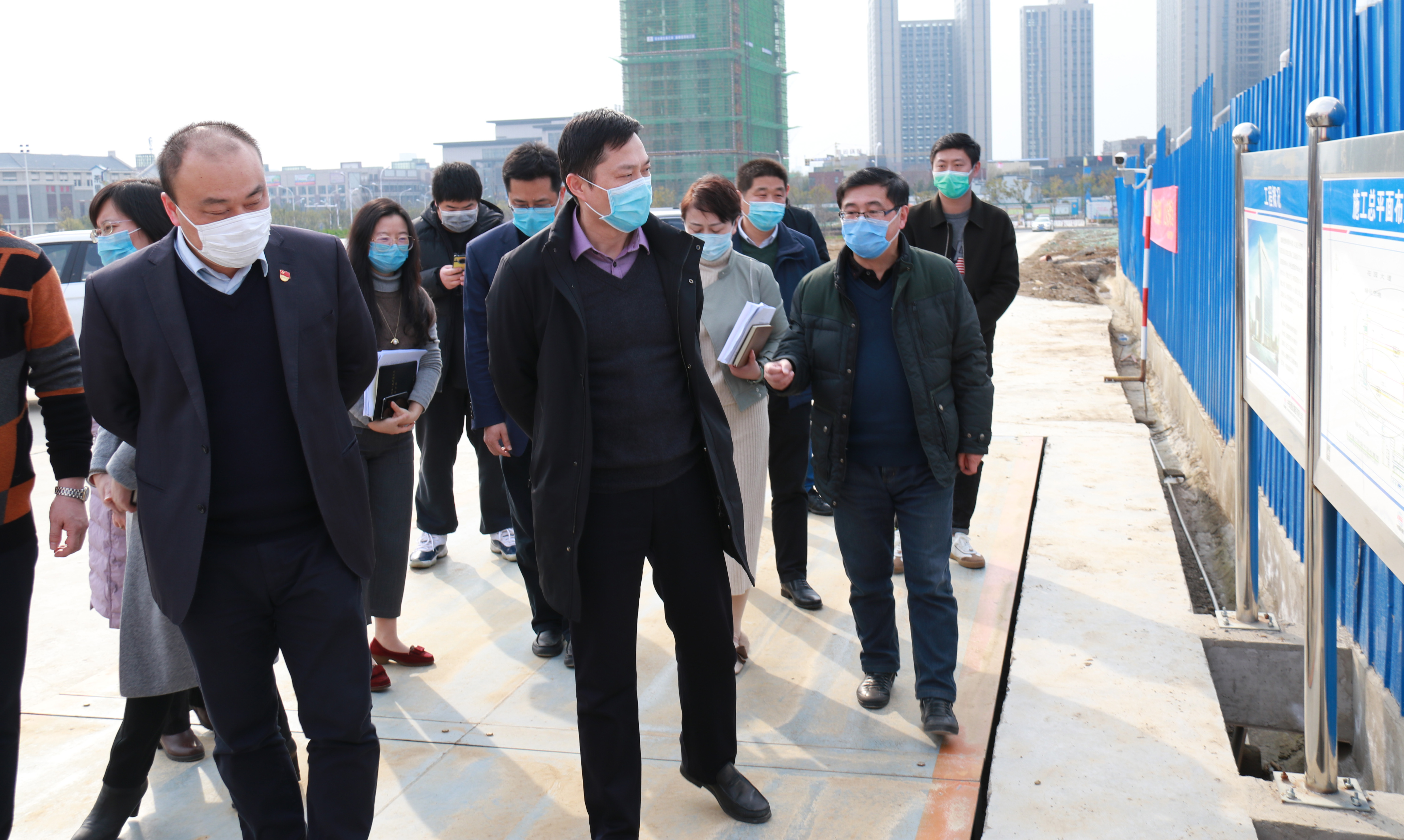合肥市包河区委副书记区长陈东一行莅临富煌新视觉智能研发中心项目